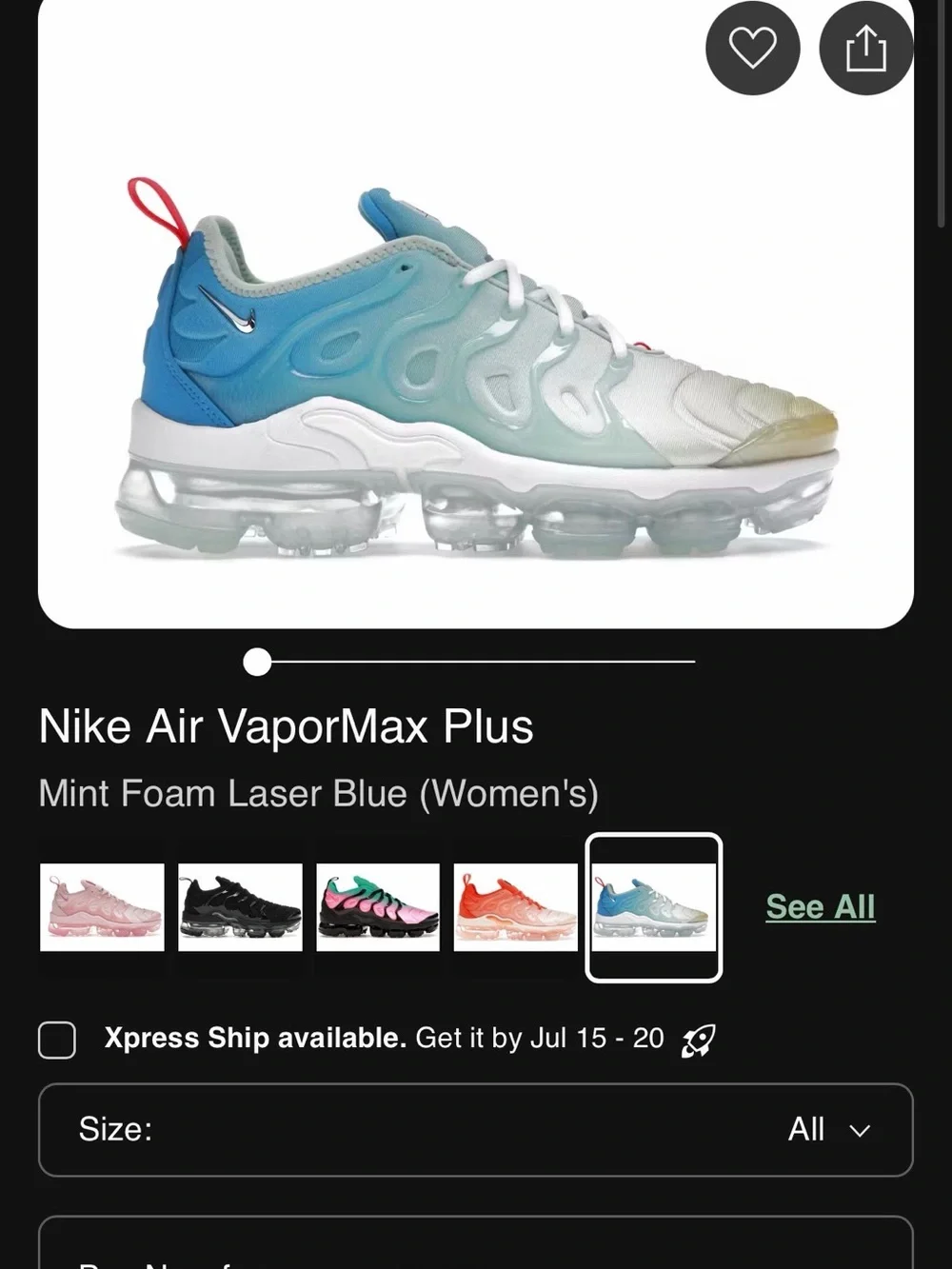 Gradient Aqua Green Athletic Sneakers with White Laces